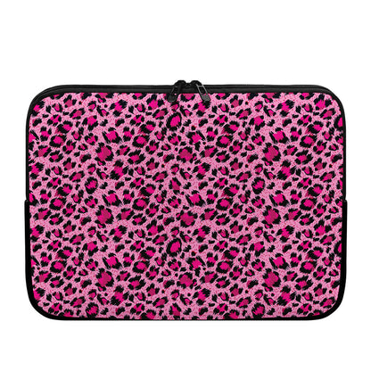 Pink Leopard Print Laptop Sleeve