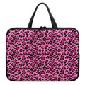 Pink Leopard Print Laptop Sleeve With Handle