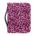 Pink Leopard Print Leather Bible Cover