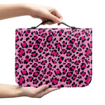 Pink Leopard Print Leather Bible Cover