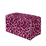 Pink Leopard Print Leather Tissue Box Cover