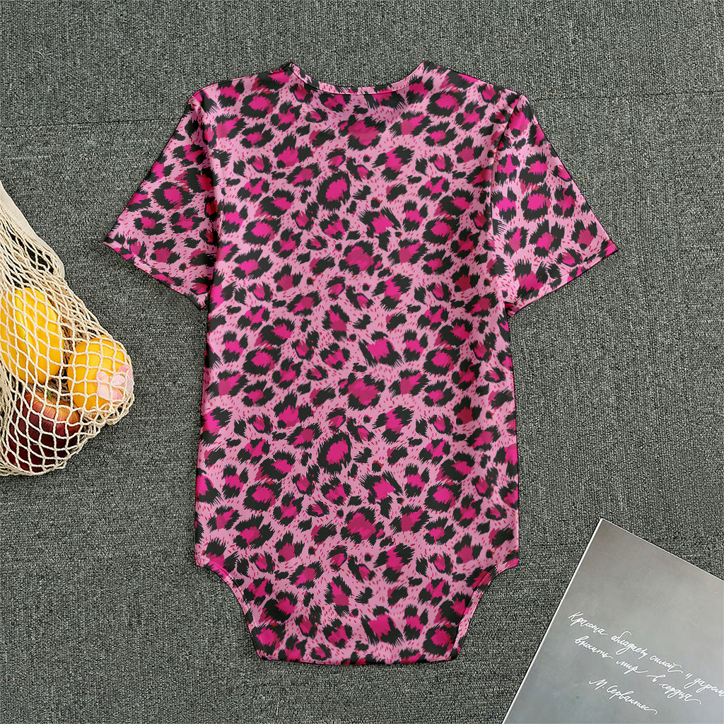 Pink Leopard Print Men's Bodysuit