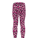 Pink Leopard Print Men's leggings