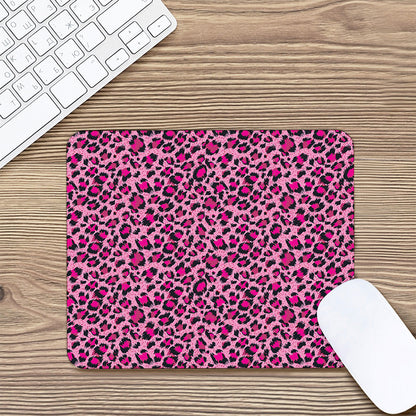 Pink Leopard Print Mouse Pad