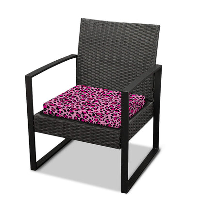 Pink Leopard Print Outdoor Seat Cushion Cover