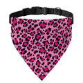 Pink Leopard Print Over The Collar Dog Bandana