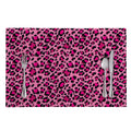 Pink Leopard Print Placemat
