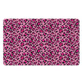 Pink Leopard Print Polyester Doormat