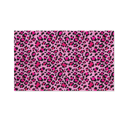 Pink Leopard Print Polyester Flag