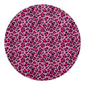 Pink Leopard Print Round Blanket