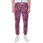 Pink Leopard Print Scuba Joggers