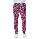 Pink Leopard Print Scuba Joggers