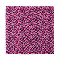 Pink Leopard Print Silk Bandana
