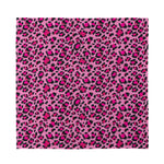 Pink Leopard Print Silk Bandana