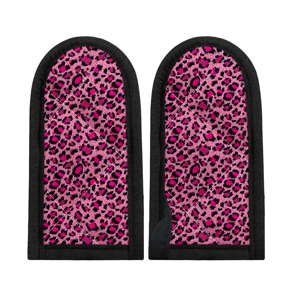 Pink Leopard Print Skillet Handle Cover