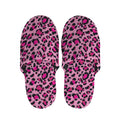 Pink Leopard Print Slippers