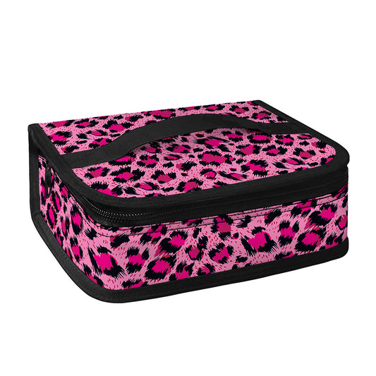 Pink Leopard Print Small Lunch Bag