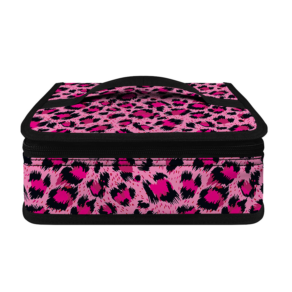Pink Leopard Print Small Lunch Bag
