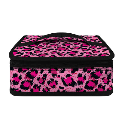 Pink Leopard Print Small Lunch Bag
