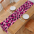 Pink Leopard Print Table Runner