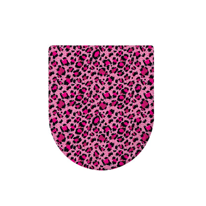 Pink Leopard Print Toilet Lid Cover