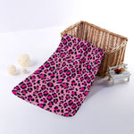 Pink Leopard Print Towel
