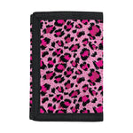 Pink Leopard Print Trifold Wallet