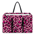 Pink Leopard Print Utility Tote Bag