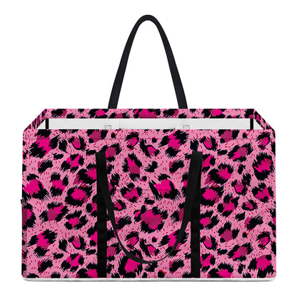 Pink Leopard Print Utility Tote Bag