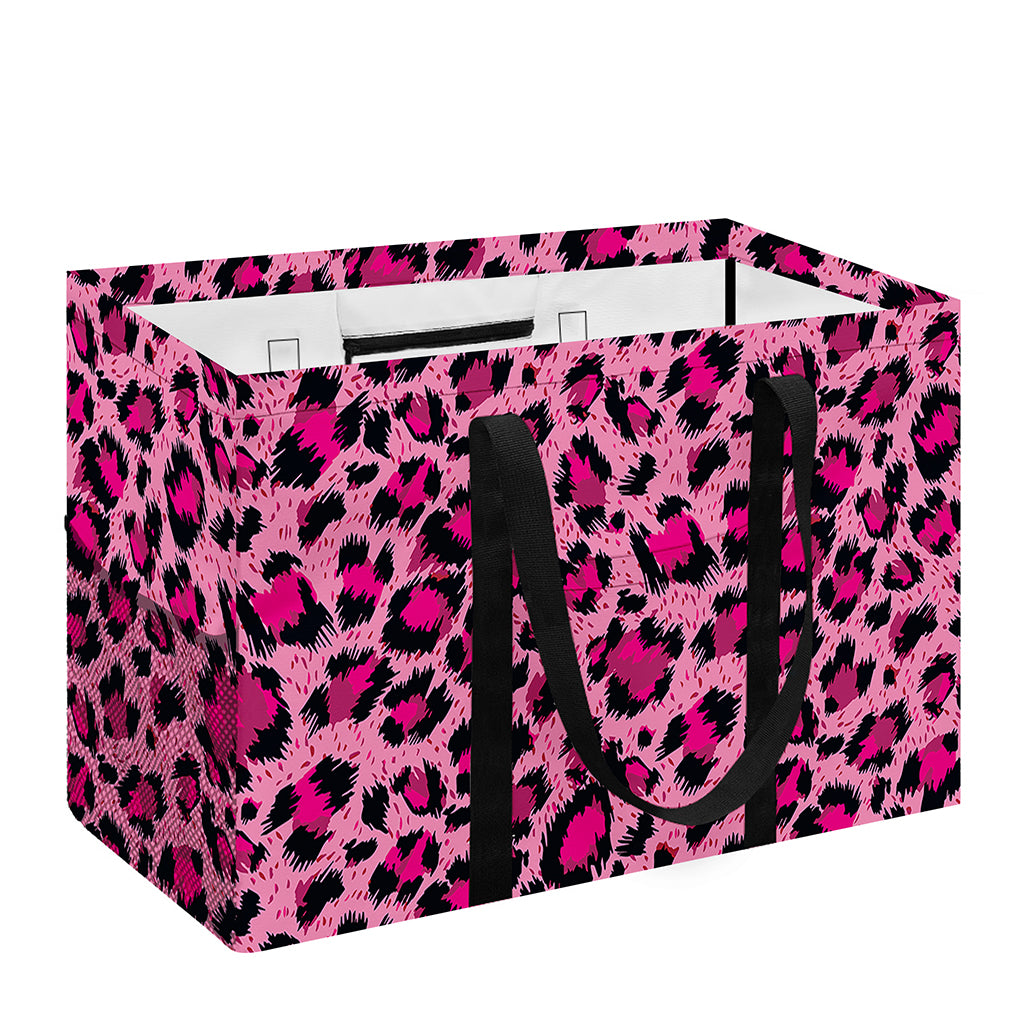 Pink Leopard Print Utility Tote Bag