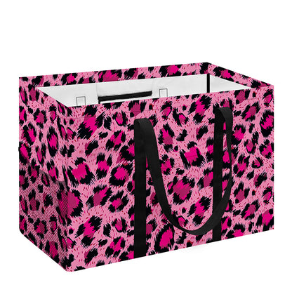 Pink Leopard Print Utility Tote Bag