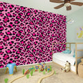 Pink Leopard Print Wall Sticker