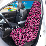 Pink Leopard Print Waterproof Car Seat Cover