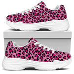 Pink Leopard Print White Chunky Shoes