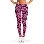 Pink Leopard Print Women's Leggings
