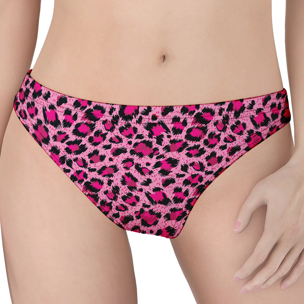 Pink Leopard Print Women's Thong