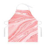 Pink Liquid Marble Print Adjustable Apron
