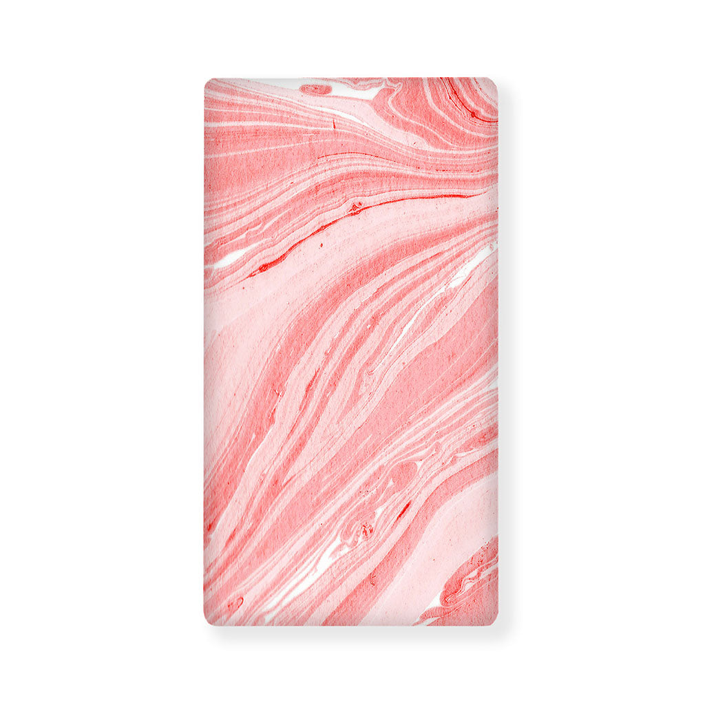 Pink Liquid Marble Print Baby Crib Sheet