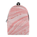 Pink Liquid Marble Print School Backpack