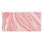Pink Liquid Marble Print Beach Towel