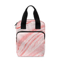 Pink Liquid Marble Print Bible Tote Bag