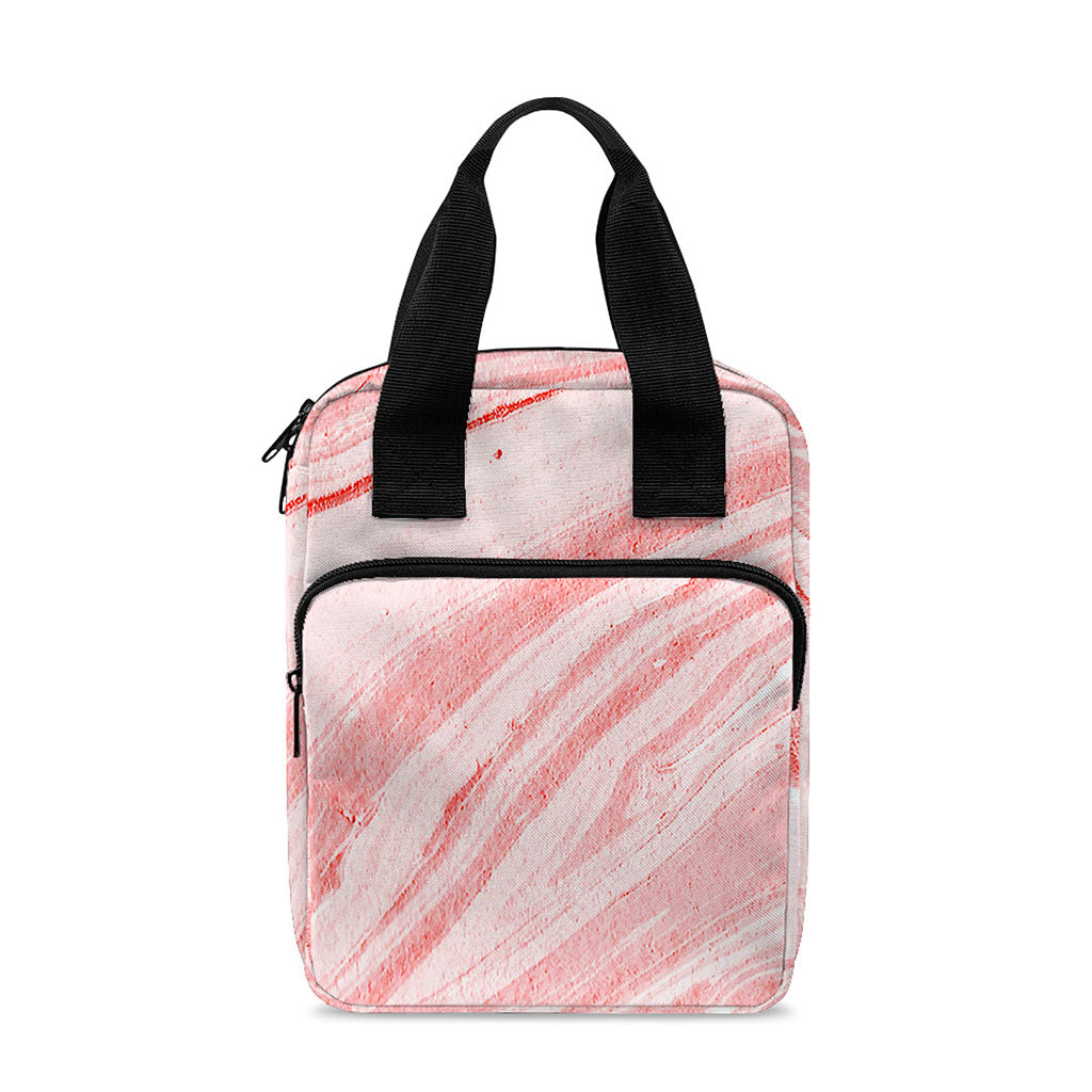 Pink Liquid Marble Print Bible Tote Bag