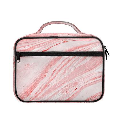 Pink Liquid Marble Print Briefcase Bible Bag