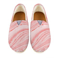 Pink Liquid Marble Print Casual Shoes