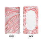 Pink Liquid Marble Print Changing Pad Cover