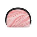 Pink Liquid Marble Print Coin Purse