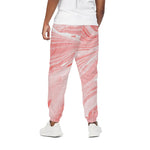 Pink Liquid Marble Print Cotton Pants