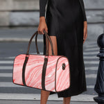 Pink Liquid Marble Print Duffle Bag