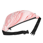 Pink Liquid Marble Print Fanny Pack