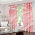 Pink Liquid Marble Print Grommet Curtains